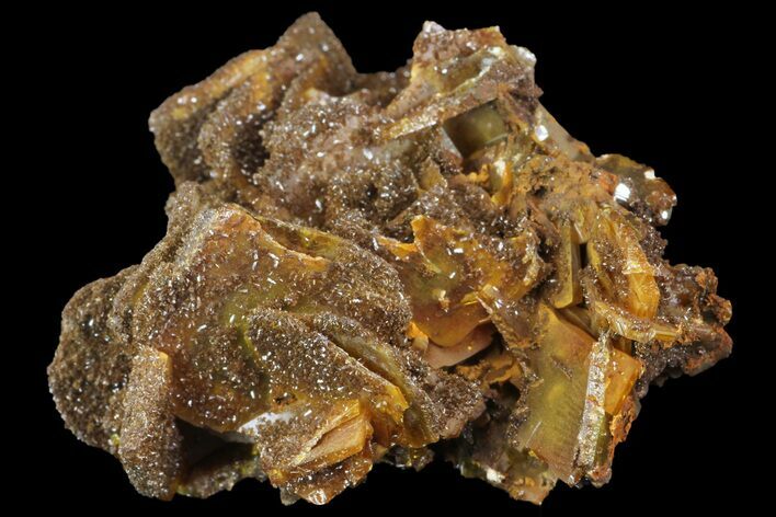 Descloizite on Wulfenite Crystals - Los Lamentos, Mexico #163148